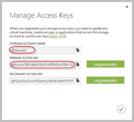 DSP access keys